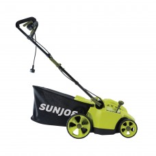 Sun Joe MJ506E Electric Reel Lawn Mower w/ Grass Catcher | 16 in | 6.5 Amp | Quad Wheel | 24 Blade   569976339